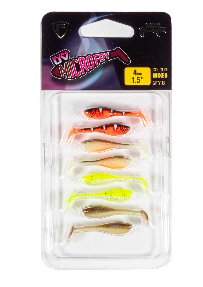 Fox Rage - Rage UV Micro fry 4cm x 8pcs Mixed