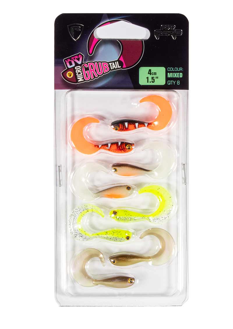 Fox Rage - Rage UV Micro Grub 4cm x 8pcs Mixed
