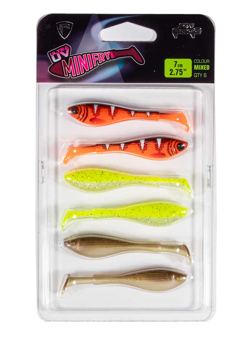 Fox Rage - UV Micro Mini Fry 7cm/2.75" Mixed x 6pcs