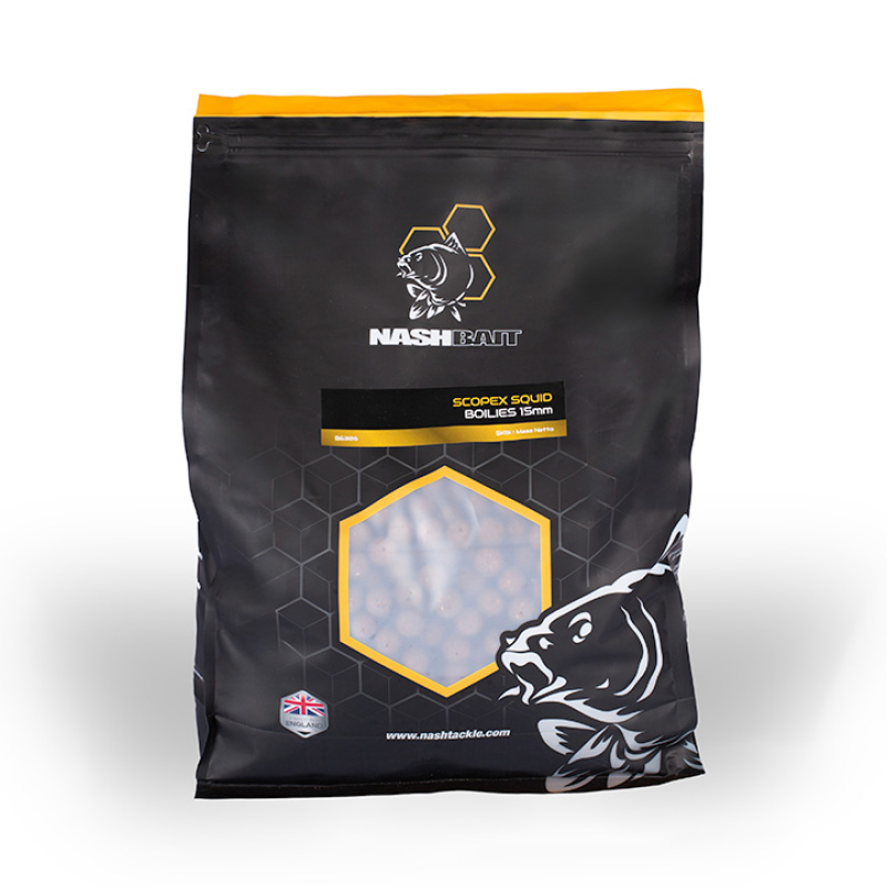 Nash Tackle Red Nash - Scopex Squid Boilies 20Kg - 15Mm-15Mm