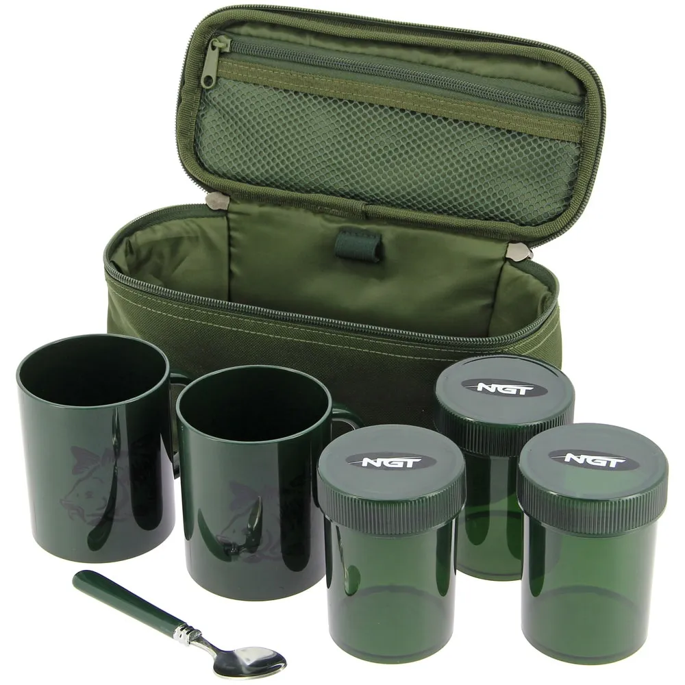 NGT Carp Fishing Brew Kit - Cups & Tea and Coffee Containers Included - Image 13