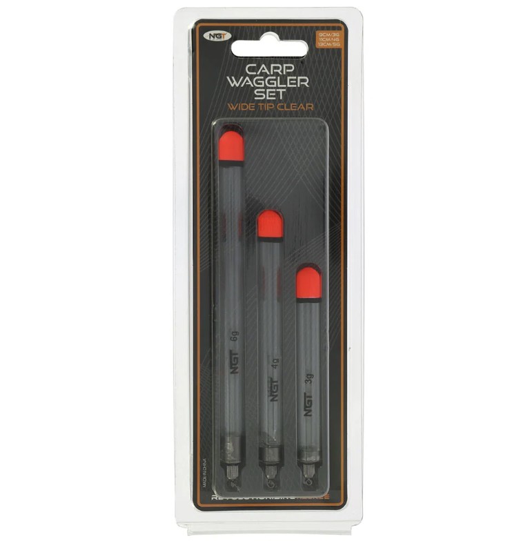 Ngt - 3 Pack Carp Waggler Floats - 9Cm 3G, 11Cm 4G And 13Cm 6G Mixed Pack