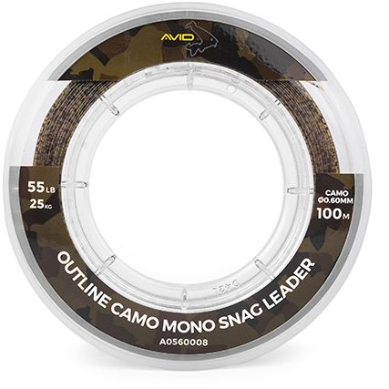 Avid - Outline Camo Mono Snag Leader 100M-70Lb
