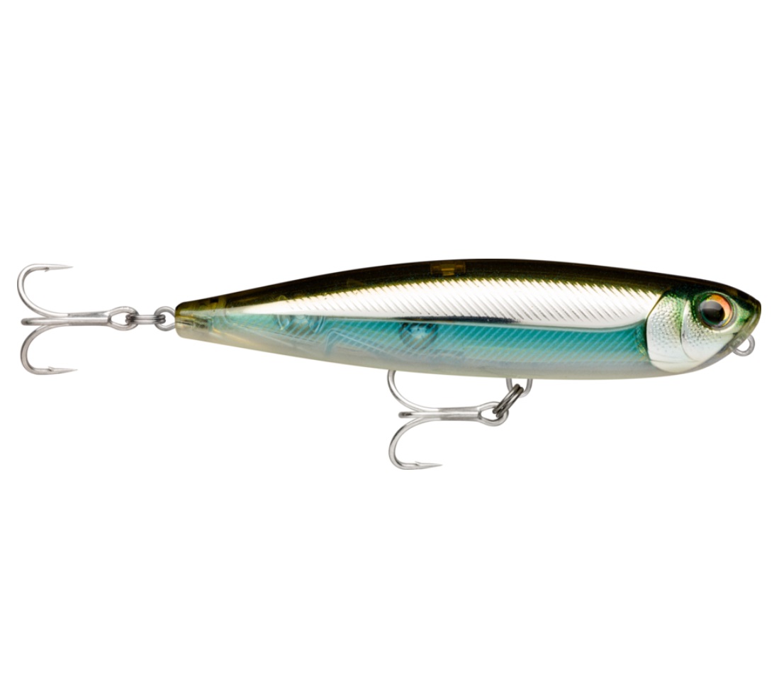 Rapala - Precision Xtreme Pencil Saltwater Lures-10.7cm-Moss Black Shinner