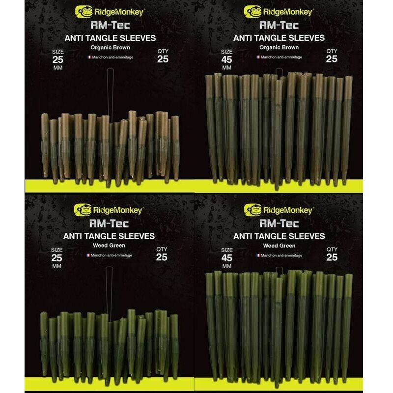 Ridgemonkey Green - Connexion Anti Tangle Sleeves-Short-Weed