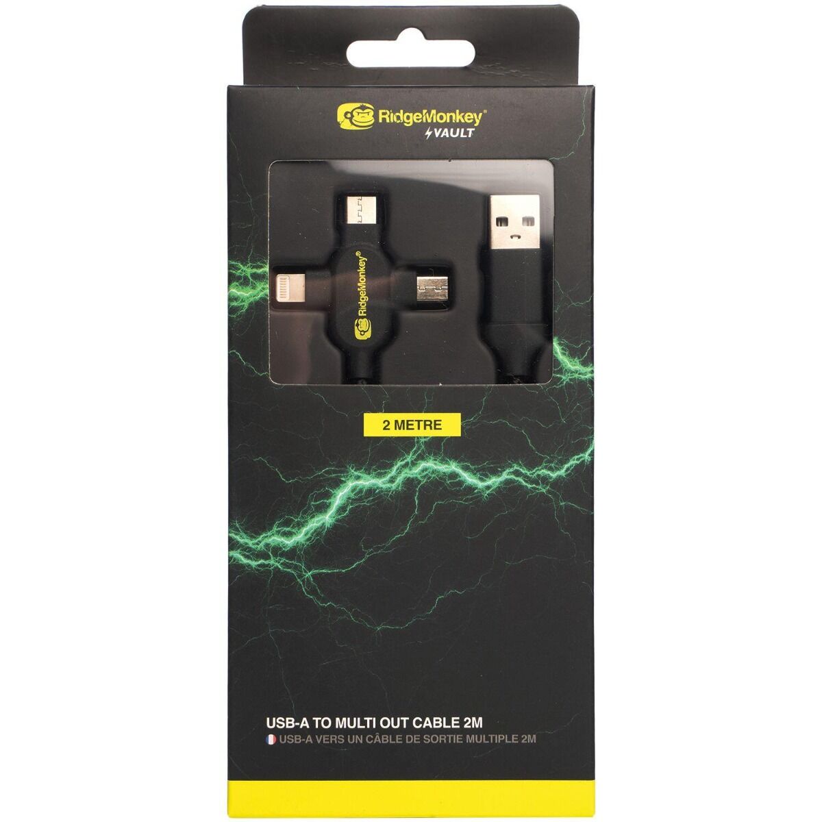 Ridgemonkey - USB-A To Multi Out Cable 2M
