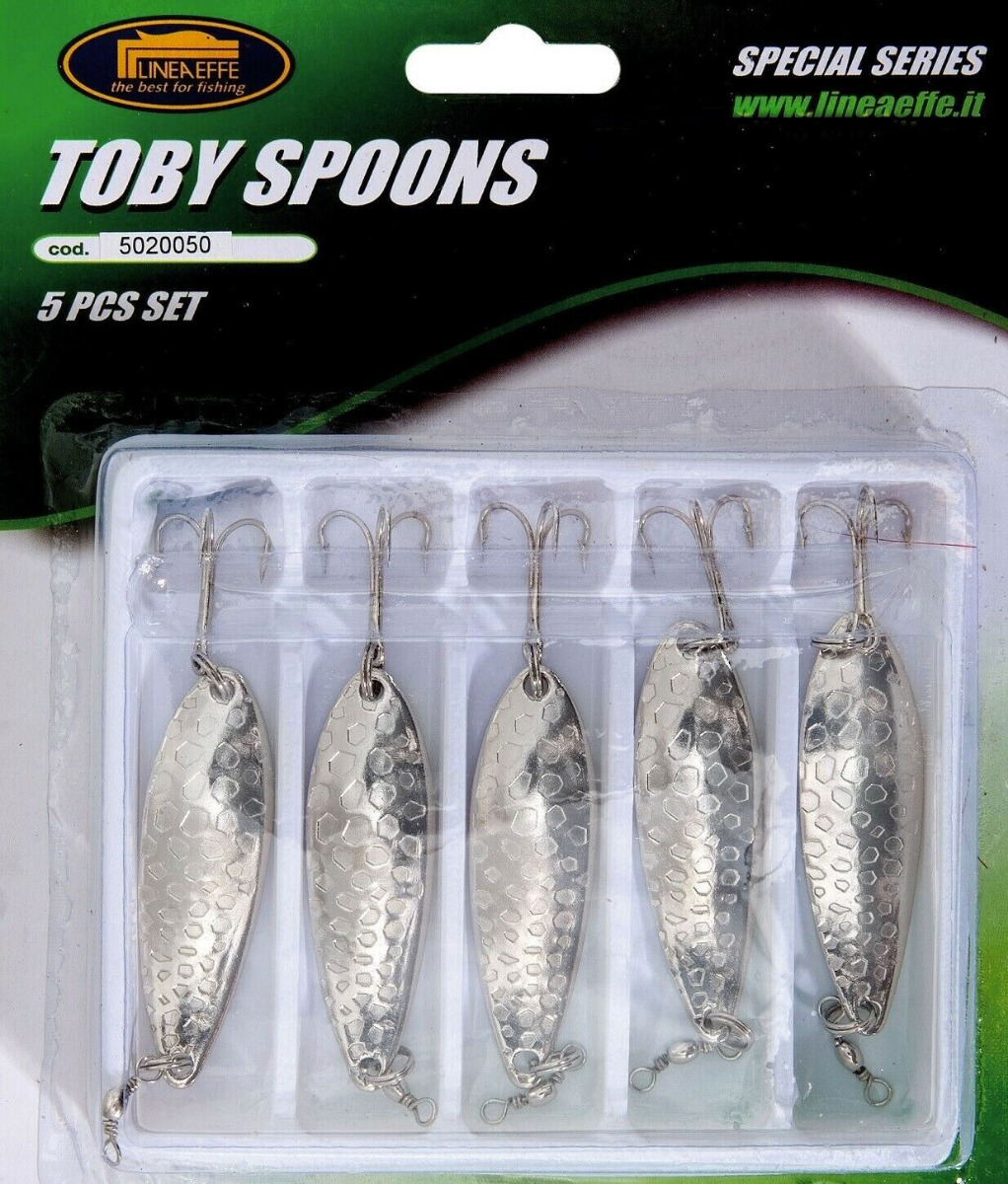 Lemco - Set of 5 Toby Silver Dimple Spoons 15g