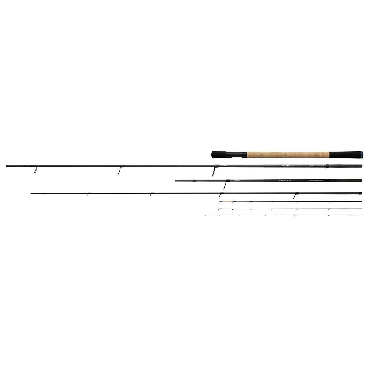 Shimano Silver - Aero X5 Precision Multi Feeder Rod - 9-11Ft