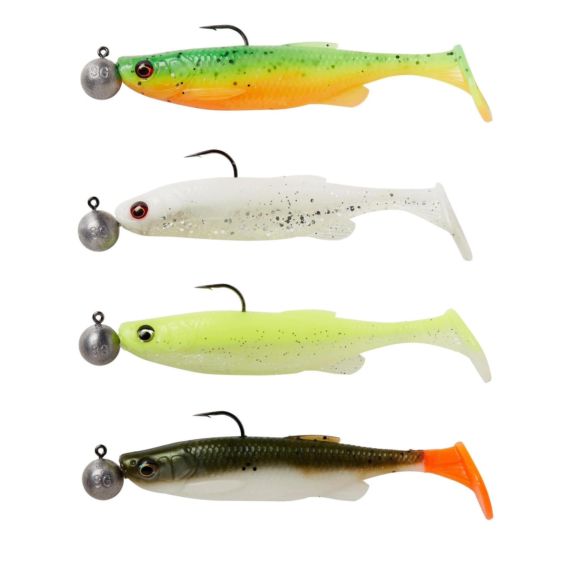 Savage Gear - Fat Minnow T-Tail RTF Lures-Dark Water Mix