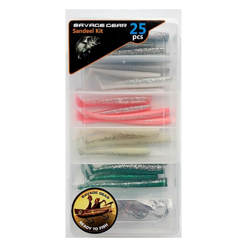 Savage Gear - Sandeel Kit 10P 11Cm 16P 22G S Mix 25Pcs