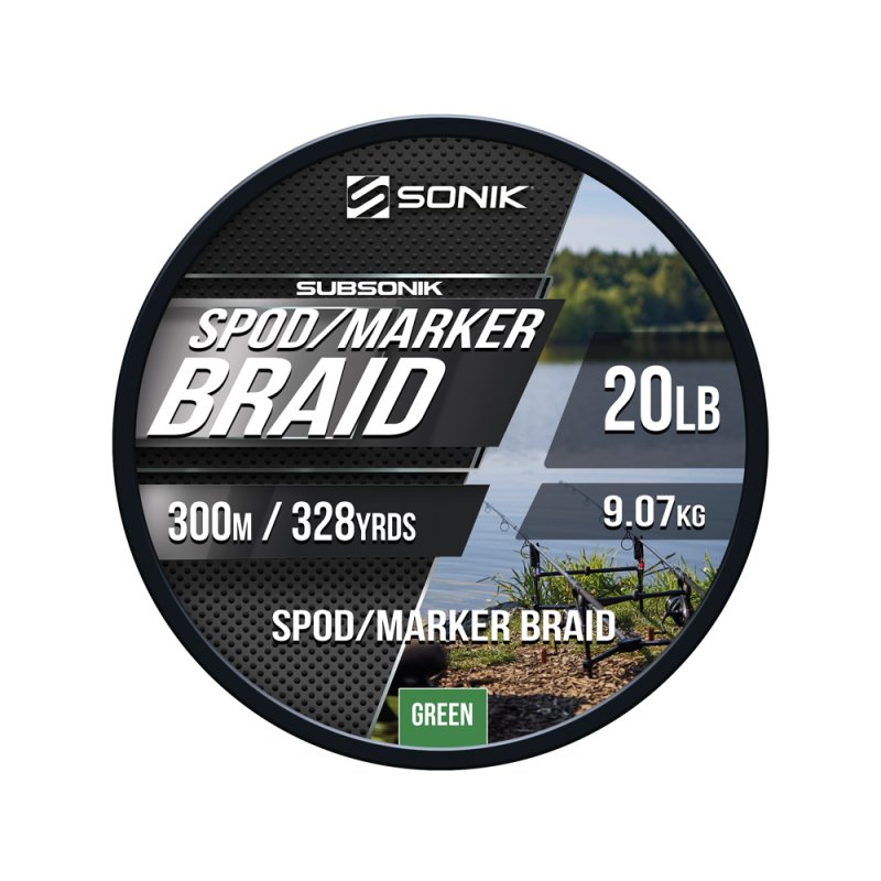 Sonik Green - Spod/Marker Braid 0.18Mm 300M