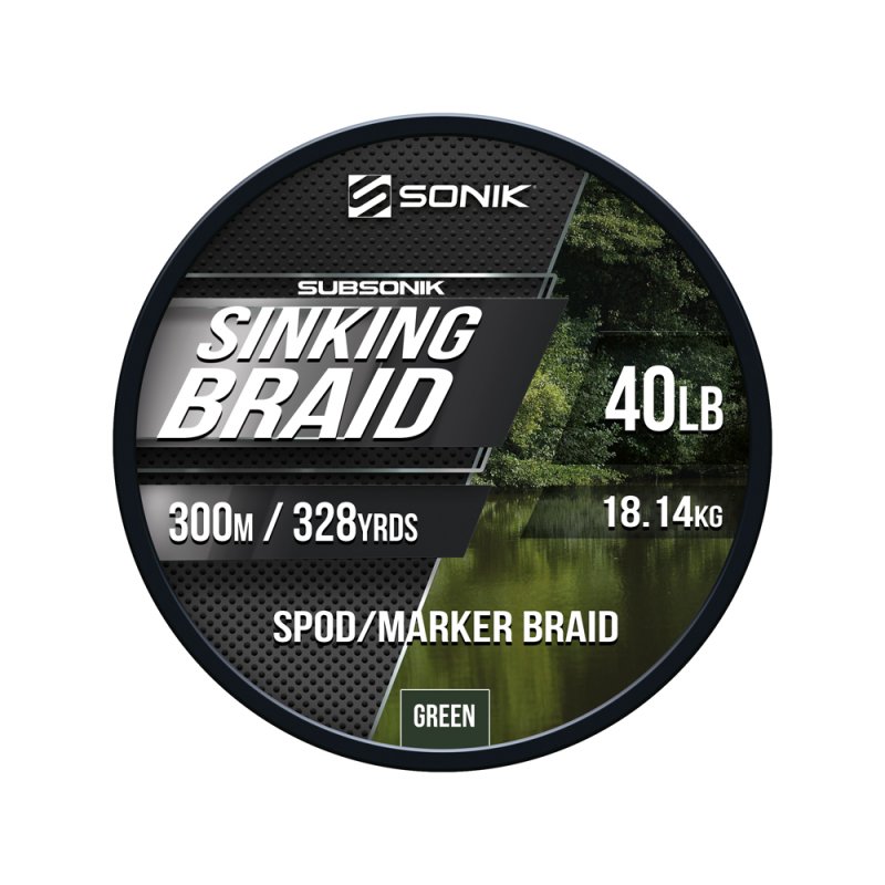 Sonik Green - Subsonik Sinking Braid 40Lb-300M