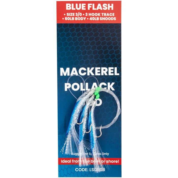 Sonik - 3 Hook Blue Flash Trace - Size 3/0