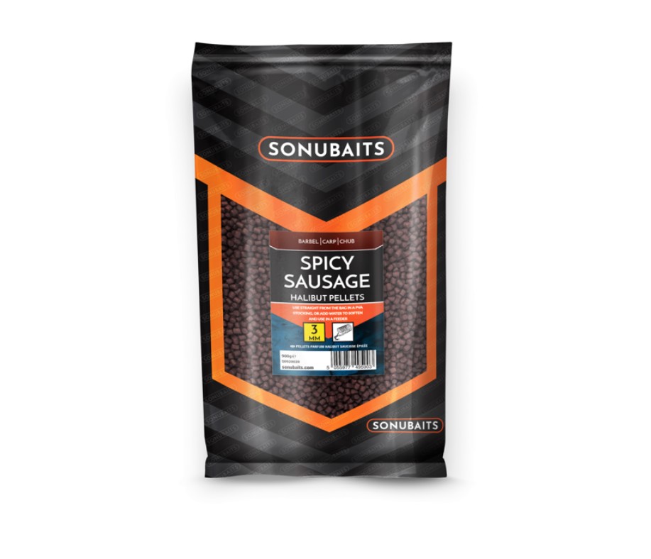 Sonubaits – Spicy Sausage Halibut Pellets-6mm