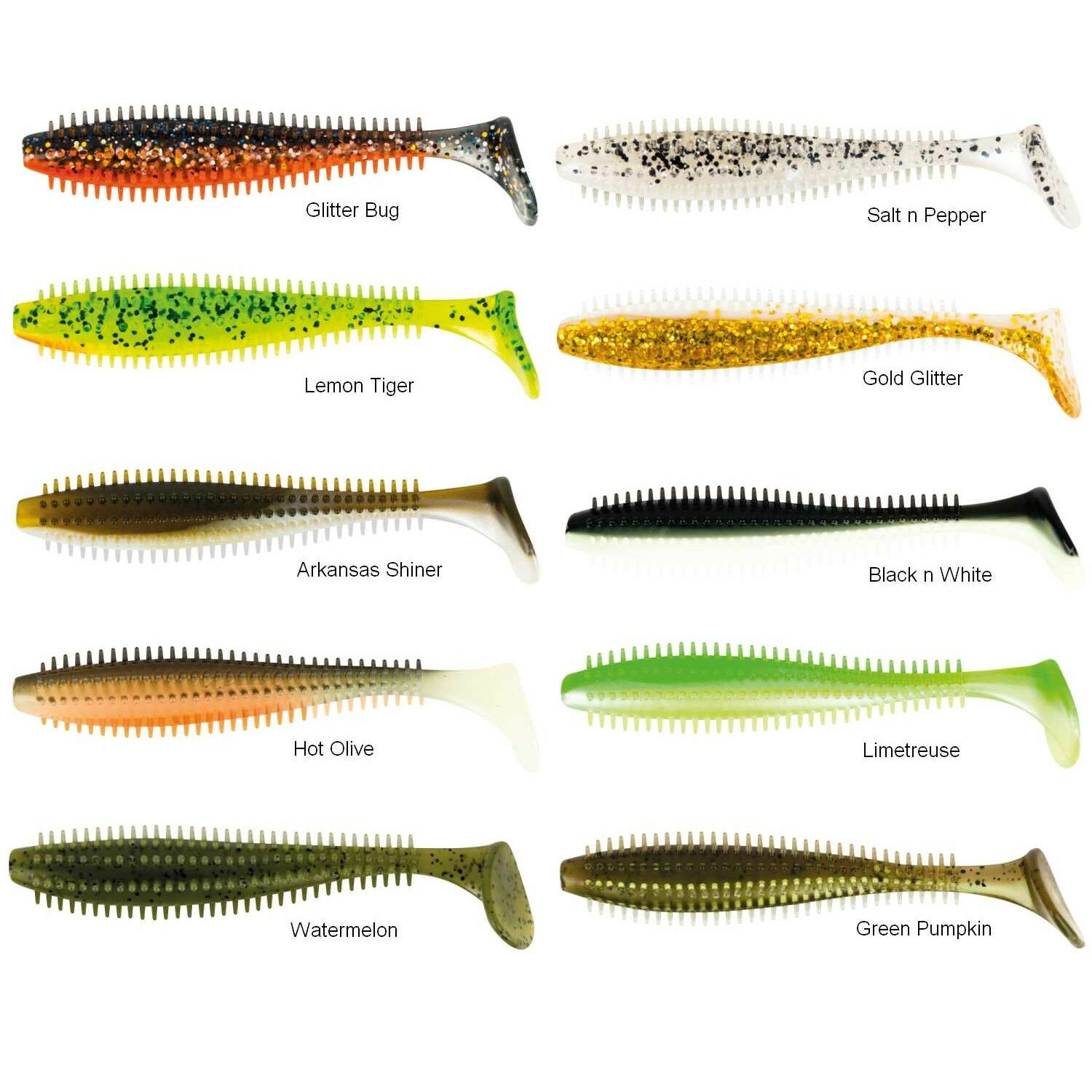 Fox Rage - Spikey Shad Loaded Lure x3 9cm