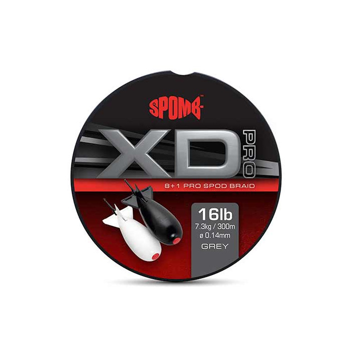 Spomb - XD Pro Braid Grey 0.14mm - 16lbs