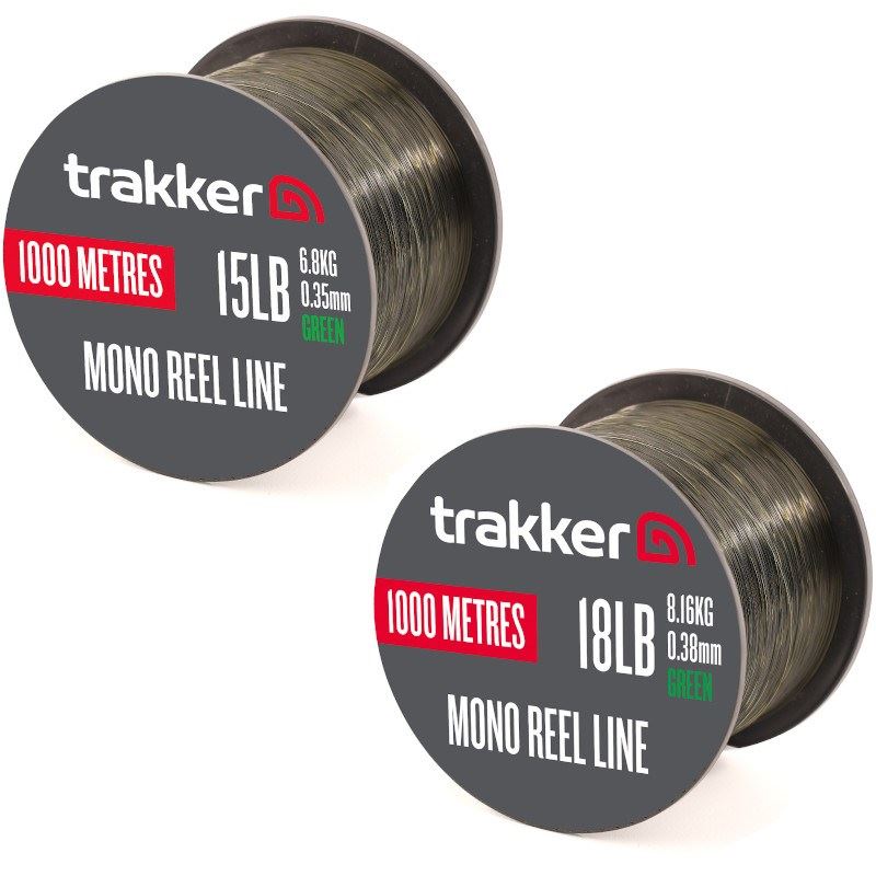 Trakker Dark/Green - Mono Reel Line - 1000M-12Lb