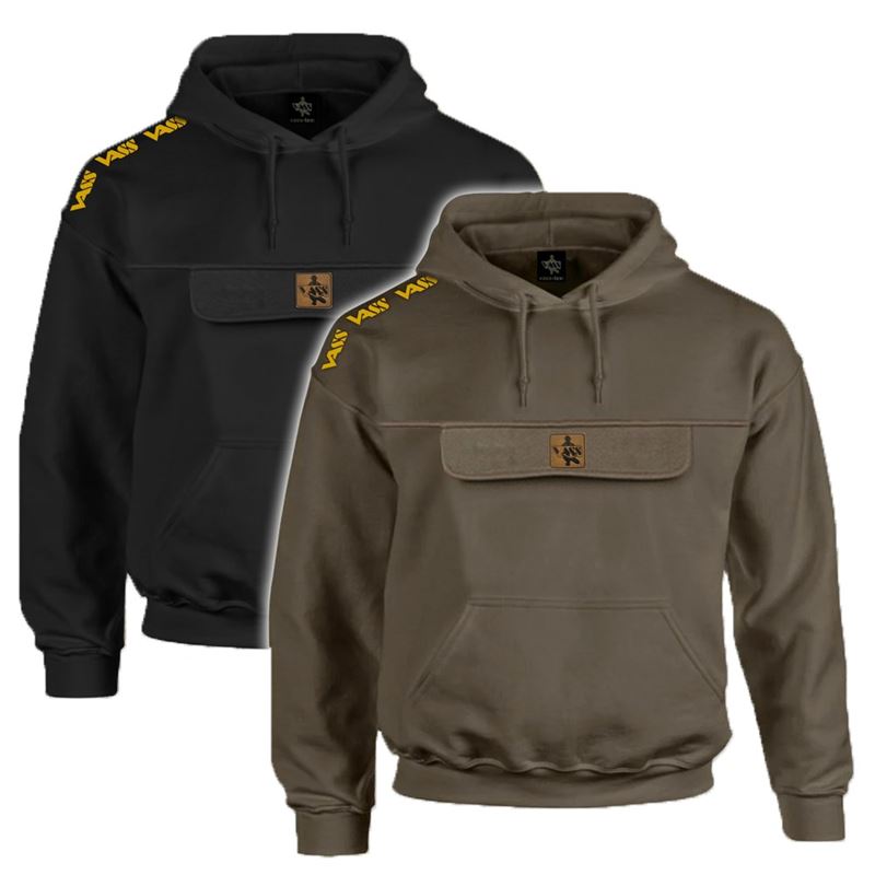 Vass - Culture Hoodie-Khaki-Medium