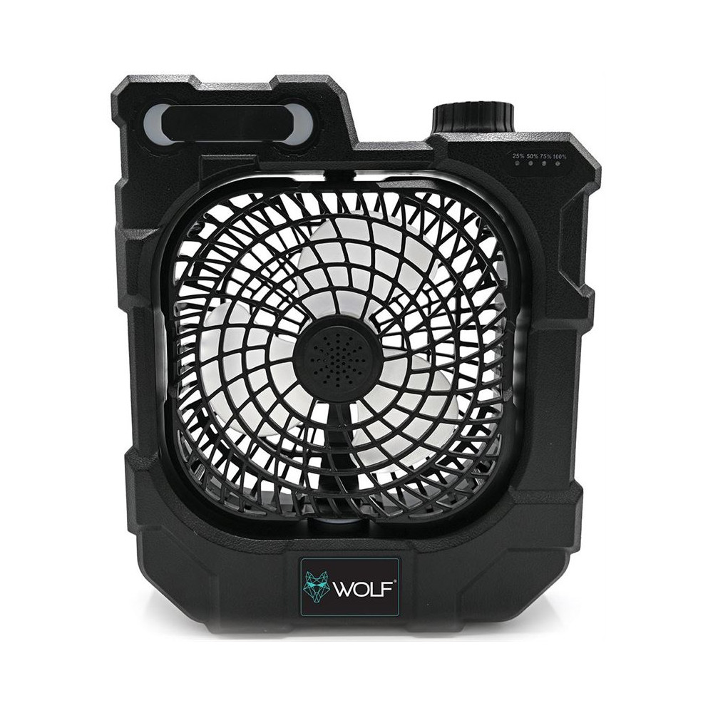 Wolf Light/Dark - Voltair Portable Fan & Powerbank