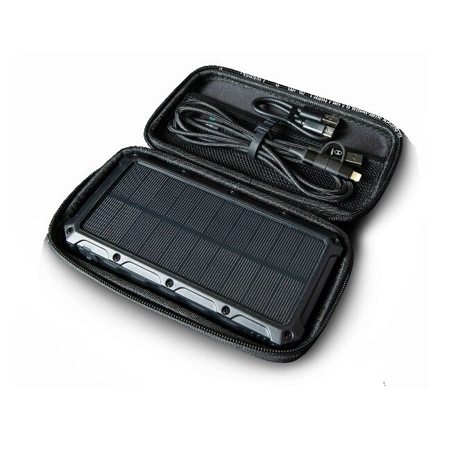 Wolf - Solar Powerbank Inc Eva Case & Charging Cable