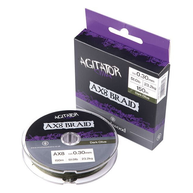 Wychwood Agitator Dark/Green - Ax8 Braid-150M-16.5Lb