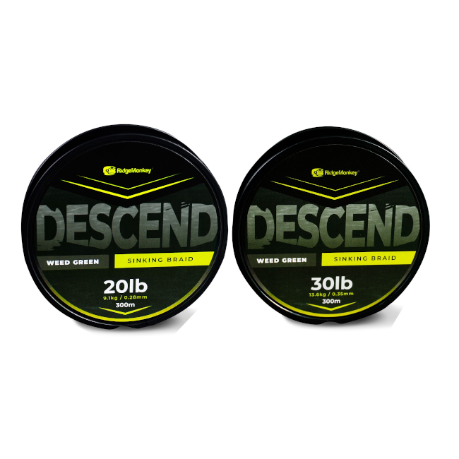 Ridgemonkey Green - Descend Sinking Braid-30Lb-300M