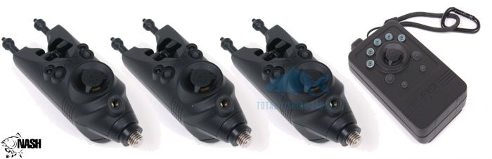 NASH - SIREN R4 BITE ALARM x 3 + Receiver